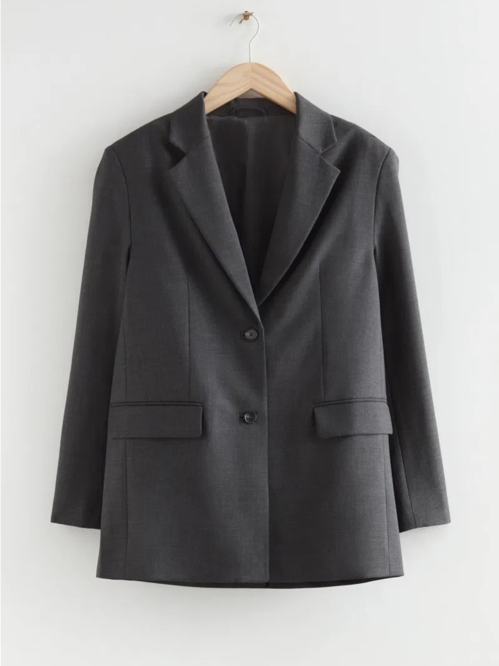 & Other Stories Dark Gray Tailored Women's Blazer